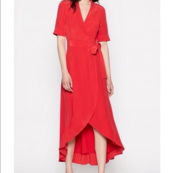 Equipment Dresses Equipment Femme Silk Imogene Wrap Midi Dress